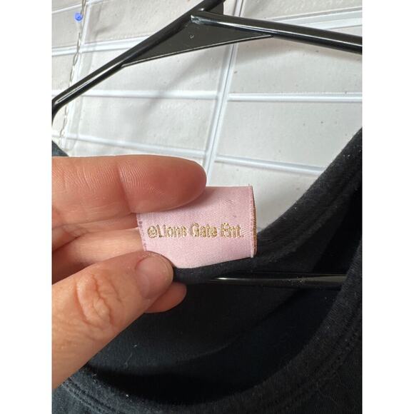 Rare Vintage Dirty Dancing Tank Top Black UK 12 / EU 40 (US 8) Rhinestone Logo - Picture 5 of 9